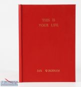 2001 Ian Woosnam Major Golf Champion "This Is Your Life" Presentation Book - presented by Michael