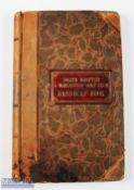 North British & Mercantile Golf Club Handicap Book from 1926-1963 - in the original half leather and
