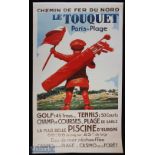 2x French Paris Golf Posters, La Touquet Paris Plage reproduction of the 1930s posters, sizes of