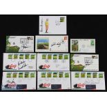 Collection of Open Golf Championship American Signed First Day Covers (10) - carrying signatures