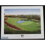 1991-997 Ryder Cup Prints Graeme Baxter, Kiawah Island 1991, The Belfry 1993, Oakhill 1995,