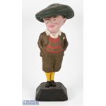 Original Rare Penfold Man Papier Mache Non Smoking Golfing Figure - slightly slim down version -