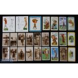 Golf Cigarette cards, spare carts part sets, to include De Reszke famous golfers x12, Players golf