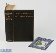James Braid - "Advanced Golf" 4th ed Oct 1908 (1st ed April '08!!) publ'd Methuen & Co London -in