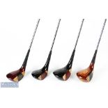Henry Cotton Personal Collection of Golf Woods (4) - to incl 2x Nicoll Maestro Henry Cotton