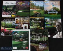 1995-2016 Masters Official Journal to include years of 1995, 1999, 2000, 2001, 2002, 2004, 2005,