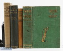 Collection of Early Golf Instruction Books from early 1900s (4) J H Taylor "Taylor on Golf" 5th ed