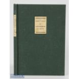 David Hamilton signed - "Early Golf at Edinburgh and Leith - The Account Books of Sir John Foulis of