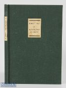 David Hamilton signed - "Early Golf at Edinburgh and Leith - The Account Books of Sir John Foulis of