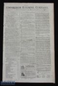 1777 The Edinburgh Evening Courant Newspaper Leith Golf House Announcement - dated May 31 1777 Peter