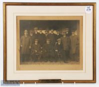 1909 Troon Merchants Golf Club Players photograph - on the original photographer's mount -mf&g