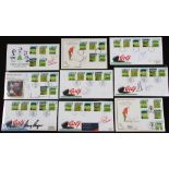 Collection Open Golf Championship Signed First Day Covers (9) - carrying signatures of the following