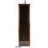 Wood and Glass Display cabinet with Metallic Golfing Figure with golf club and ball figure affixed