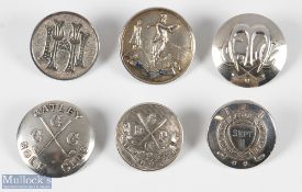 Selection of Silver Golf Jacket Buttons, to include 1936 MGC, 1920 Gatley Golf Club, 1920 Davy Hulme
