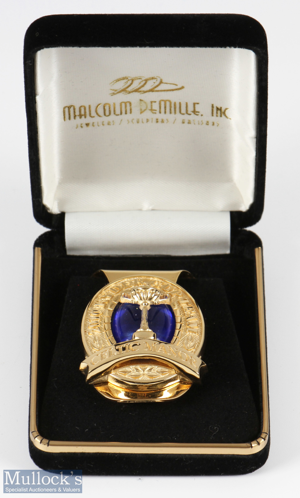 2010 Official Ryder Cup Presentation Gilt Embossed and Engraved Players/Official Money Clip - played - Image 2 of 2