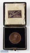 Scarce 1894 Cheltenham Golf Club (Est 1891-1935) Bronze Monthly Golf Medal - won by J M Taylor