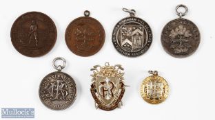 Collection of various London Golf Clubs silver and bronze medals from 1896-1920 (7) - Ranelagh