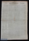 1796 The Times Newspaper Blackheath Golf Club Announcement -dated Thursday March 10, 1796 - under