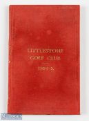 Rare 1894/95 Littlestone Golf Club (Est. 1888) Rules, Regulation, and List of Members Booklet -