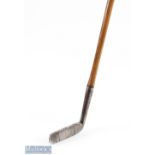 Tom Auchterlonie of St Andrews patent prism styled putter with wide flanged sole and central