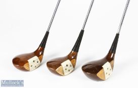 Harry Busson Master Craftsman Golf Club Maker Walton Heath set of signature handmade golf woods (