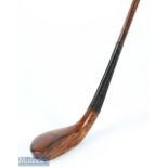 Hutchison late longnose stained beech wood driver c1890 - fitted with limber shaft c/w original