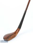 Hutchison late longnose stained beech wood driver c1890 - fitted with limber shaft c/w original