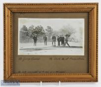 Rare 1904 Furzedown (Tooting Bec) Golf Club Photograph Print - inscribed '1904 - Mr George Riddell -