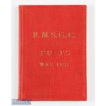 1937 Royal Mid Surrey Golf Club Rules Handbook - in the original red and gilt cloth boards - with