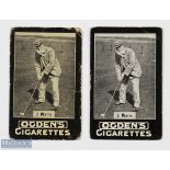 2x J (Tom) Morris St Andrews Ogden's Cigarette Cards - real photograph note his name is printed as J