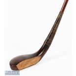 G Lowe Royal Lytham and St Annes longnose dark stained beech wood play club c1888 - overall 43.