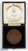 1890 Tooting Bec Golf Club Medal Competition bronze medallion by Waterlow & Sons Ltd London, obv;