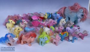 c1980 A Collection of My Little Pony G1 Figure #20 to include baby figures, clothes, Accessories and