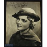 Entertainment Autograph - Signed press photograph Victoria Hopper to Jean Clarke Smith, Jean