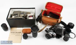 Camera & accessories, a collection of 3 boxes with noted camera of Voigtlander Vito II a Folding