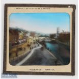 Bristol; A Magic Lantern Finely Hand Coloured Photographic Slide 1880-90s. Showing St Augustines