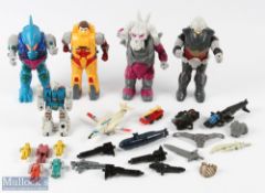 G1 1980 Transformers Pretenders Submarauder, Landmine, Skullgrin, Waverider - all with figures