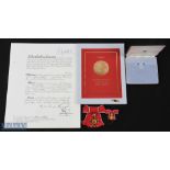 Elizabeth II OBE Medals and Certificate awarded to Dora Elizabeth Thomas for Shell Oil Company