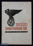Third Reich - Nazi Party the original programme for the Nazi Party Rally held in Brunswick in