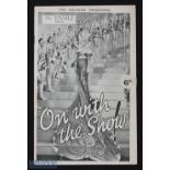 The Tivoli, Strand, London 1929 Programme - a detailed 20 page programme featuring "On with the