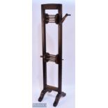 Large Wooden Wool Winder Stand with 2 Spools, made of oak - adjustable positions for the spools,