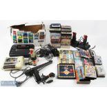 Sega Master System II Game Console with poor box with Commodore tape reader and a selection of
