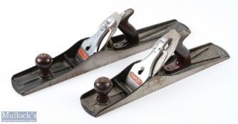 2x Stanley Bailey Plane Woodwork Tool No.6 + No.7 smoothing planes, both made in England in good