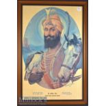 India - Shree Guru Gobind Singh Print an early example from a painting drawn by Shobha Singh in