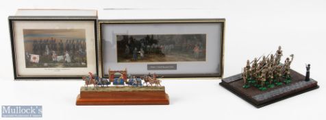 Diecast Cast Toy Soldiers Diorama's - a collection of 4 metal models, to include a Boar war era 19