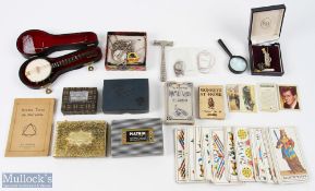 c1950 B P Grimaud Tarot cards a flicker book monkeys at home, a selection patience card games and