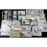 Postal History - First Day Covers carton of GB and overseas first day covers and stamps. Mostly last