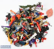 c1980 Vintage Action Figure Weapons, Missiles, Accessories spare parts, A mixed bag in need of