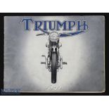 Triumph sales brochure 1938 - 20 page catalogue illustrating with specifications and prices their