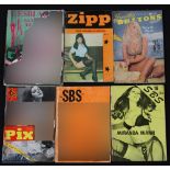 Erotica c1950-60s Adult Magazines - SBS No.16 Miranda Mann, SBS No.25, Pix Beautiful Britons No.157,